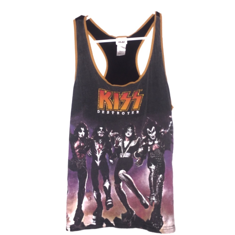 Vintage kiss tank top
